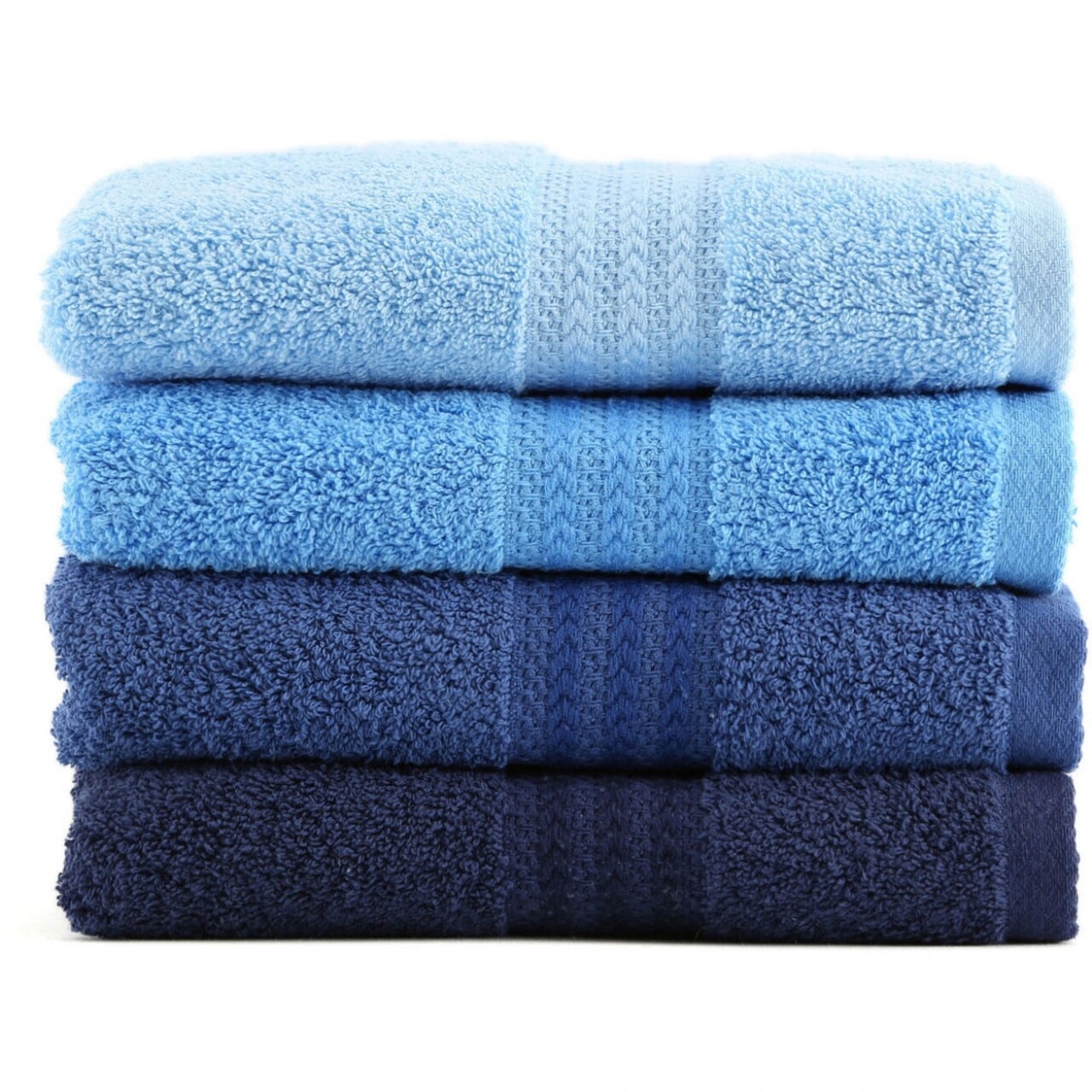 Set 4 prosoape de maini Blue Delight, Hobby,  50 x 90 cm, 100% bumbac, albastru - imagine 6